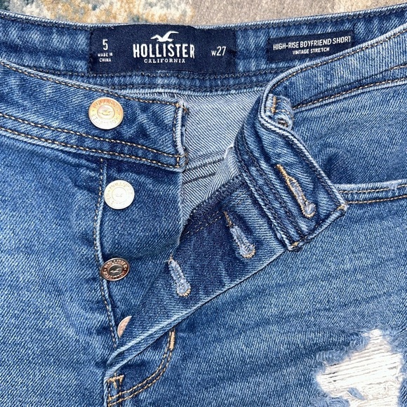 Hollister High Rise Boyfriend Shorts Womens Size 5 - Picture 2 of 7